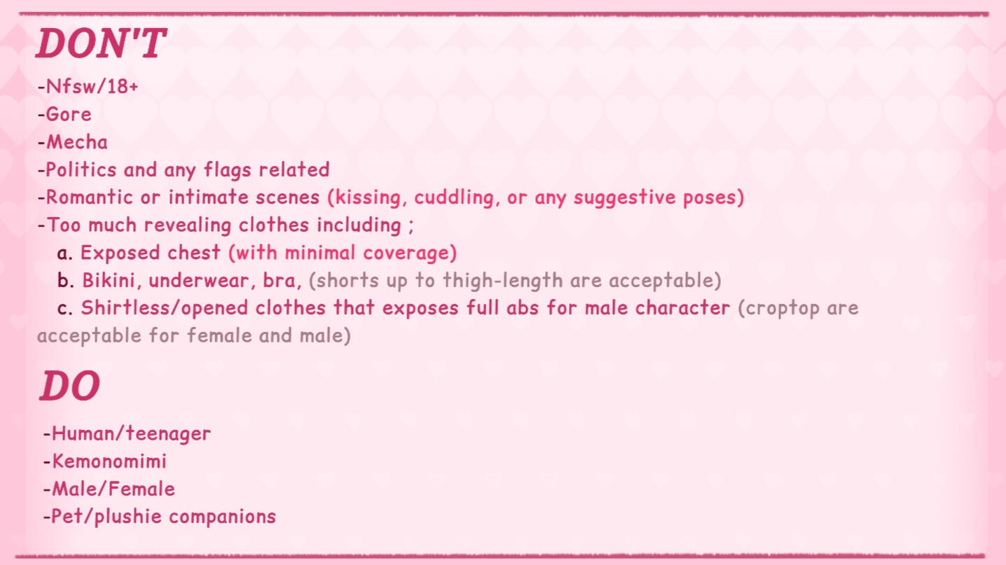 ☆ Please read my Terms of Service carefully to avoid any potential misunderstandings/misinformation 🧸💌